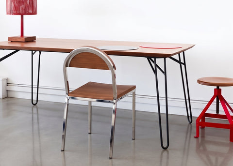 Suzy Stackable Dining Chair Round  Stainless Steel