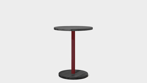 reddie round cafe/bar table 60dia x 100H *cm (bar height) / Solid Reclaimed Wood Teak~Black / Metal~Rust Bob Pedestal Cafe & Bar Table (2 heights)