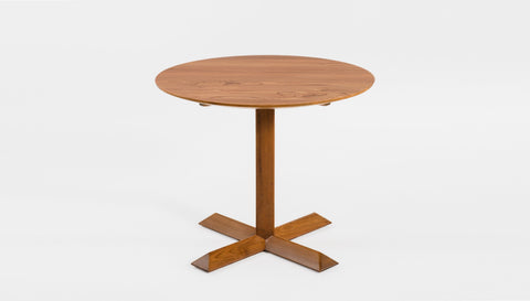 reddie-raw round 60dia x 75H *cm / Solid Reclaimed Teak Wood~Natural / Solid Reclaimed Teak Wood~Natural Andi Pedestal Table Wood