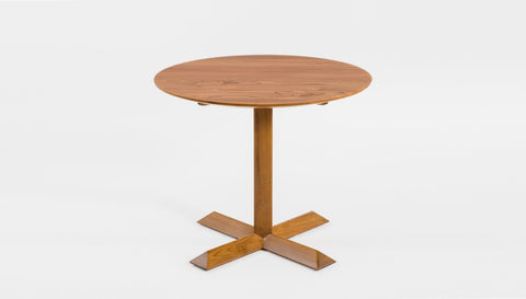 reddie-raw round 60dia x 75H *cm / Solid Reclaimed Teak Wood~Natural / Solid Reclaimed Teak Wood~Oak Andi Pedestal Table Wood