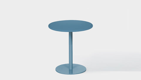 reddie-raw outdoor dining table round 60dia x 75H *cm / Metal~Blue Bob Outdoor Pedestal Cafe & Bar Table- Metal (2 heights)
