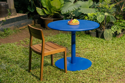 reddie-raw outdoor table Bob Outdoor Pedestal Table - Metal