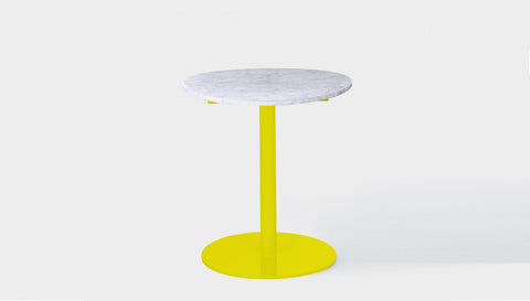 reddie-raw round Bob Pedestal Table Marble Cafe & Bar Table (2 heights)