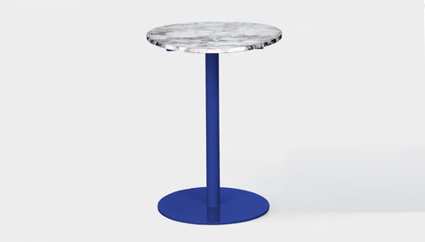 reddie-raw round Bob Pedestal Table Marble Cafe & Bar Table (2 heights)