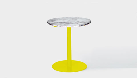 reddie-raw round Bob Pedestal Table Marble Cafe & Bar Table (2 heights)