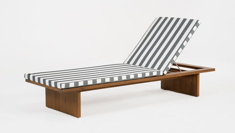 reddie-raw outdoor seating 200W x 70D x 30H *cm / Solid Reclaimed Teak Wood~Natural Bob Sun Lounger