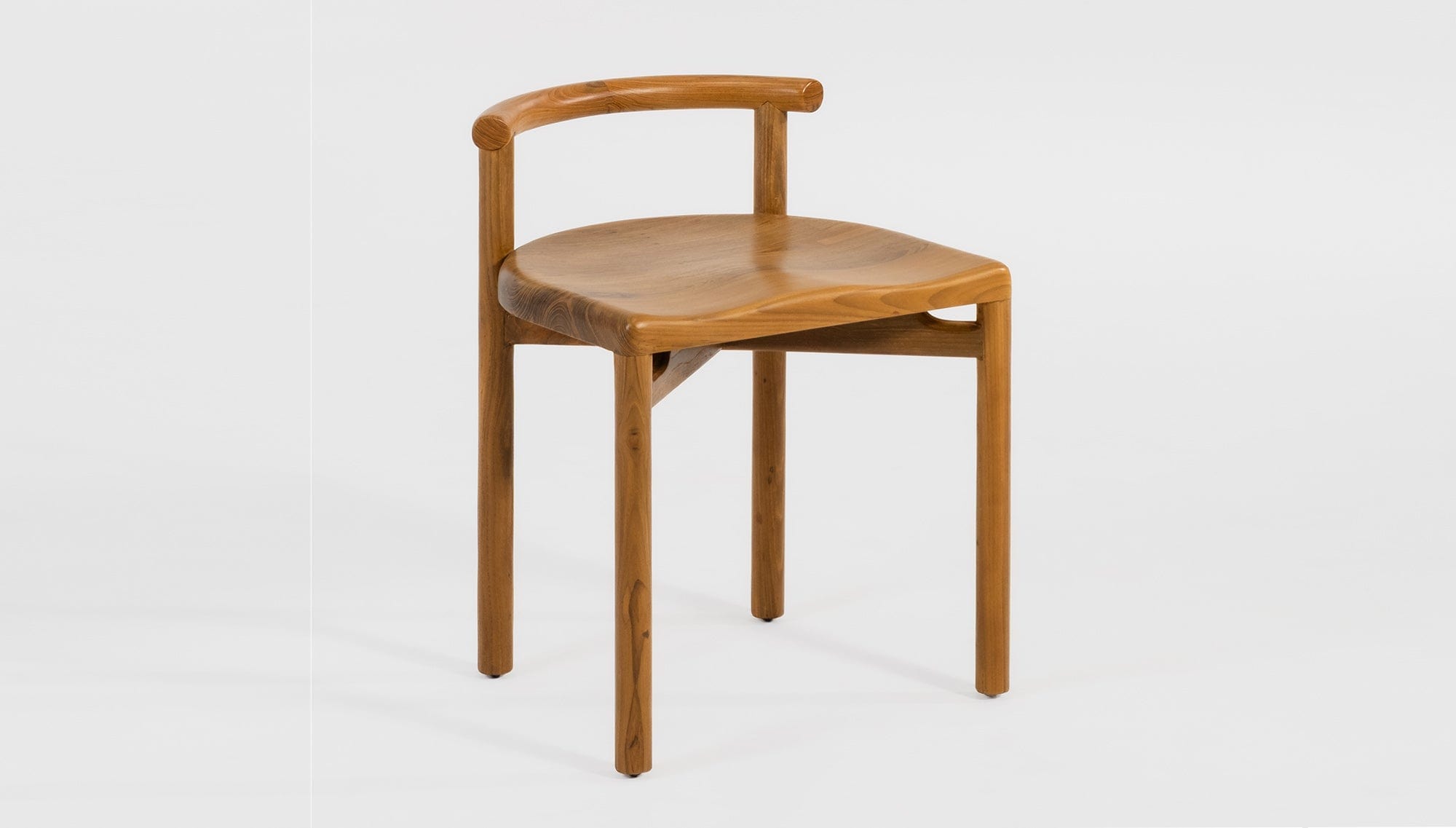 reddie-raw dining chair 50W x 48D x 72H *cm (45H seat height crushed) / Solid Reclaimed Teak Wood~Natural Cinta cafe stool wood