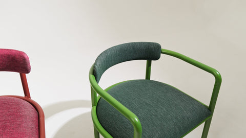 reddie-raw dining chair Cinta metal arm chair