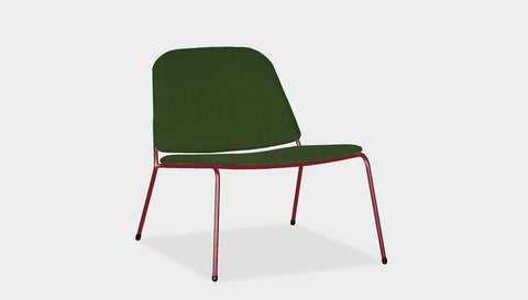 reddie-raw lounge chair 68W x 75D x 70H *cm (40H seat) / Fabric~Davano Green / Metal~Rust Kami Lounge Chair