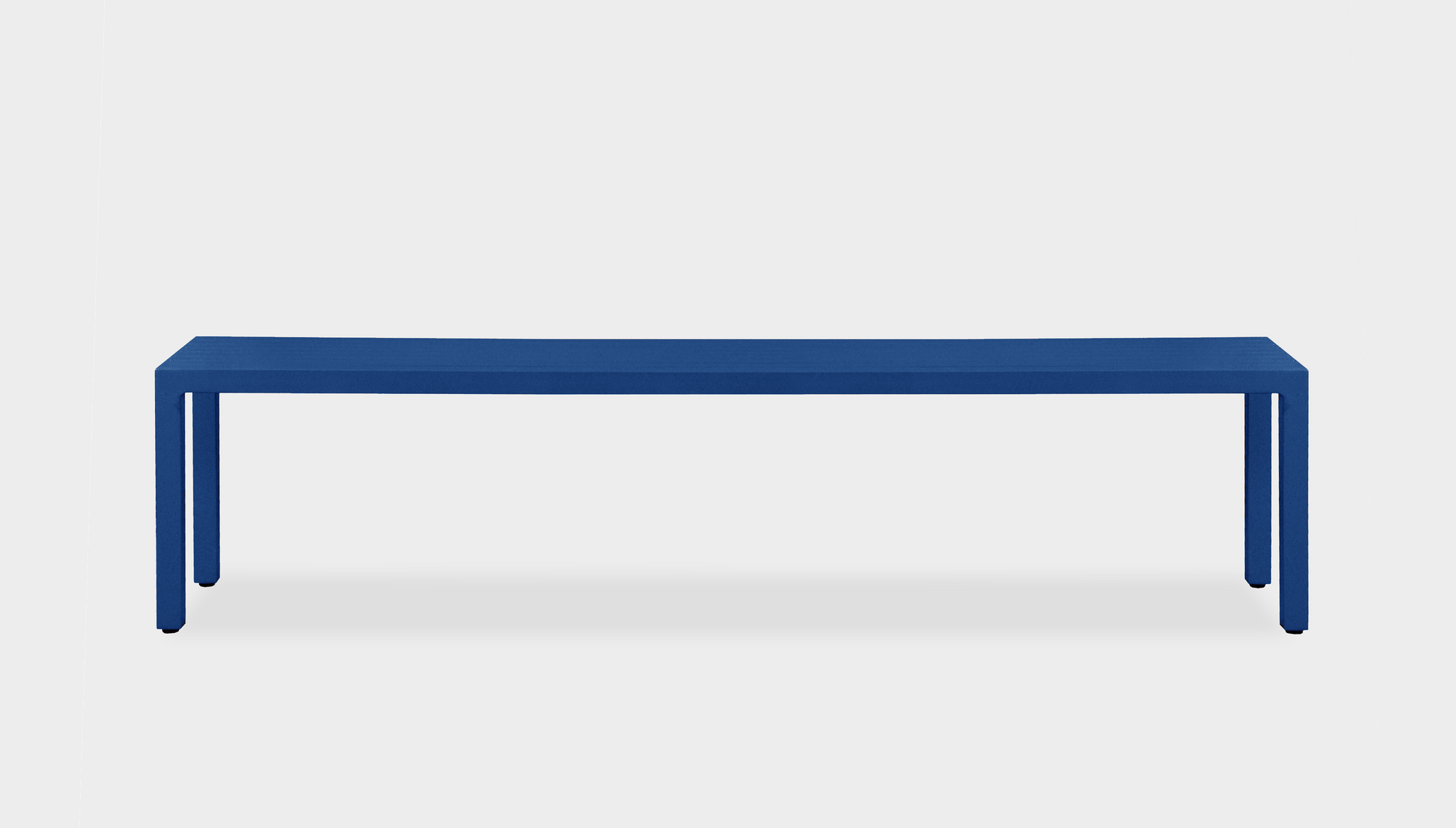 reddie-raw outdoor seating 140W x 35D x 45H *cm (Ideal for 160L table) / Solid Reclaimed Teak Wood~Natural / Metal~Navy Mimi Outdoor Bench Metal