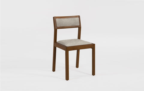 reddie-raw dining chair 50W x 48D x 72H *cm (45H seat height crushed) / Fabric~Davano Paper Bank / Solid Reclaimed Teak Wood~Walnut Rita Dining Chair Upholstered