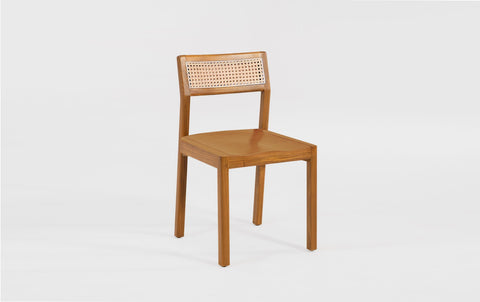 reddie-raw dining chair 46W x 49D x 82H *cm (45H seat) / Solid Reclaimed Teak Wood~Natural / Wood Seat Rita Rattan Dining Chair