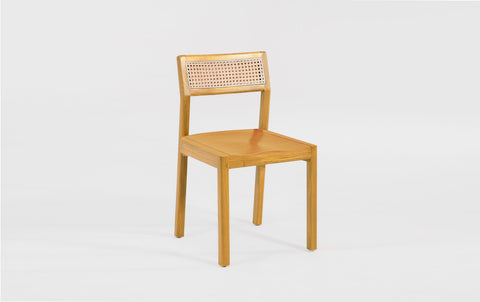 reddie-raw dining chair 46W x 49D x 82H *cm (45H seat) / Solid Reclaimed Teak Wood~Oak / Wood Seat Rita Rattan Dining Chair