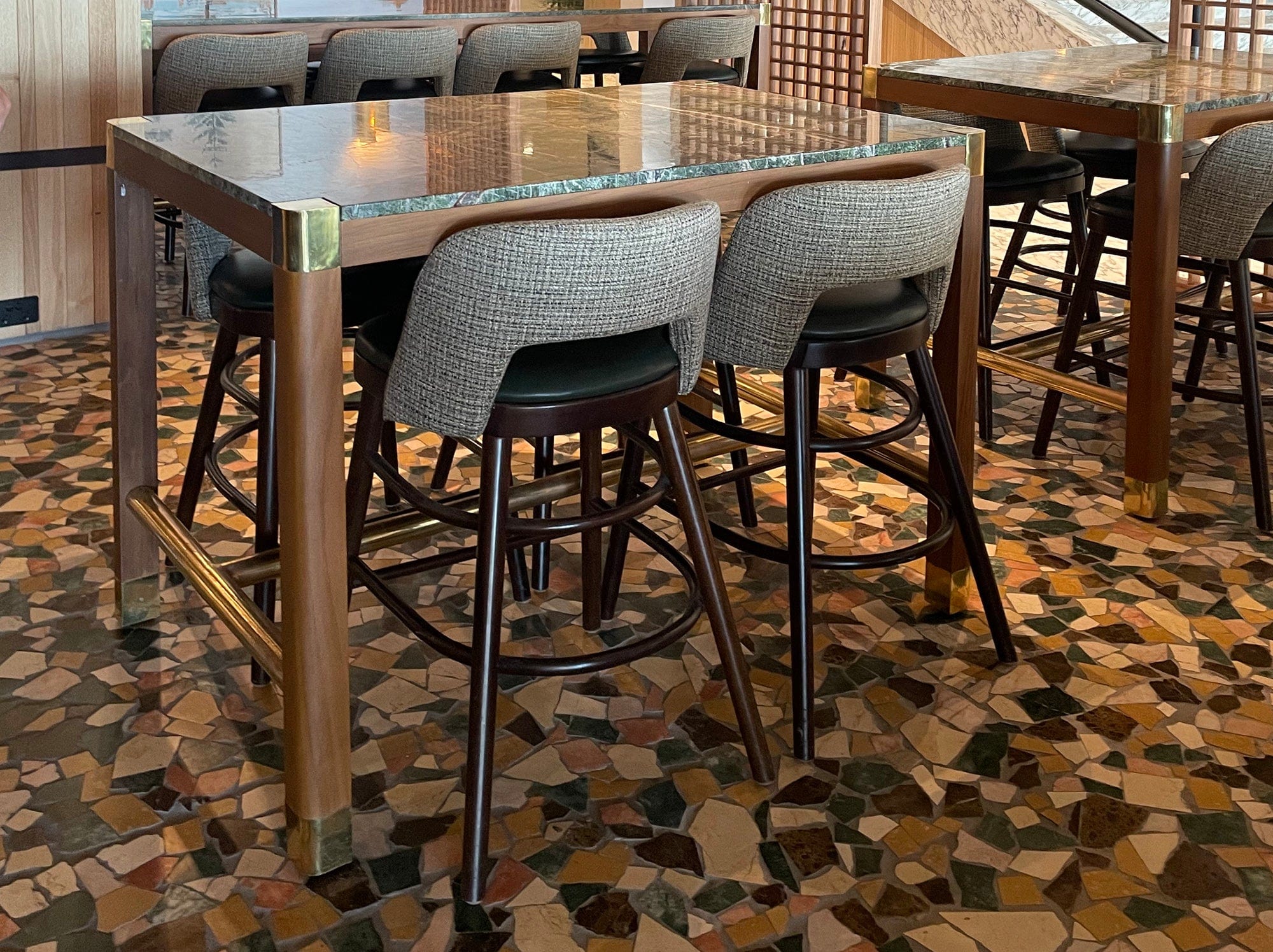 reddie-raw rectangular Rita Rectangular Bar Table