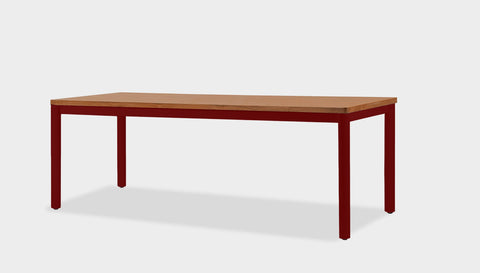reddie-raw rectangular 160L x 90D x 75H *cm / Solid Reclaimed Wood Teak~Natural / Metal~Rust Ronda Rectangular Table