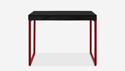 reddie-raw desk with drawers 100W x 60D x 75H *cm / Solid Reclaimed Wood~Black / Metal~Rust Suzy 2 Drawer Desk