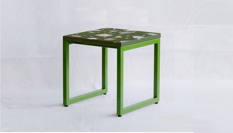 reddie-raw square side table 45W x 45D x 45H *cm / Collab~Green / Metal~Green Suzy Side Table Square COLLAB
