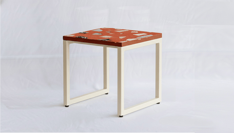 reddie-raw square side table 45W x 45D x 45H *cm / Collab~Pink / Metal~Cream Suzy Side Table Square COLLAB