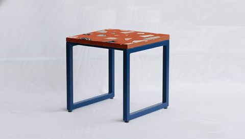 reddie-raw square side table 45W x 45D x 45H *cm / Collab~Pink / Metal~Navy Suzy Side Table Square COLLAB