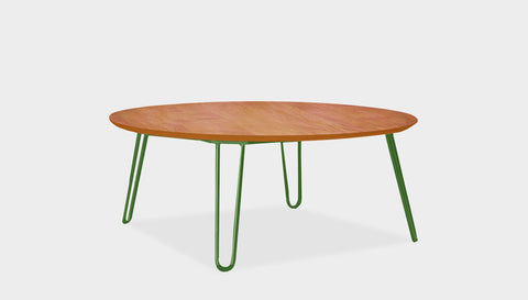 reddie-raw round coffee table 90dia x 35H *cm / Solid Reclaimed Wood~Natural / Metal~Green Willy Coffee Table Round