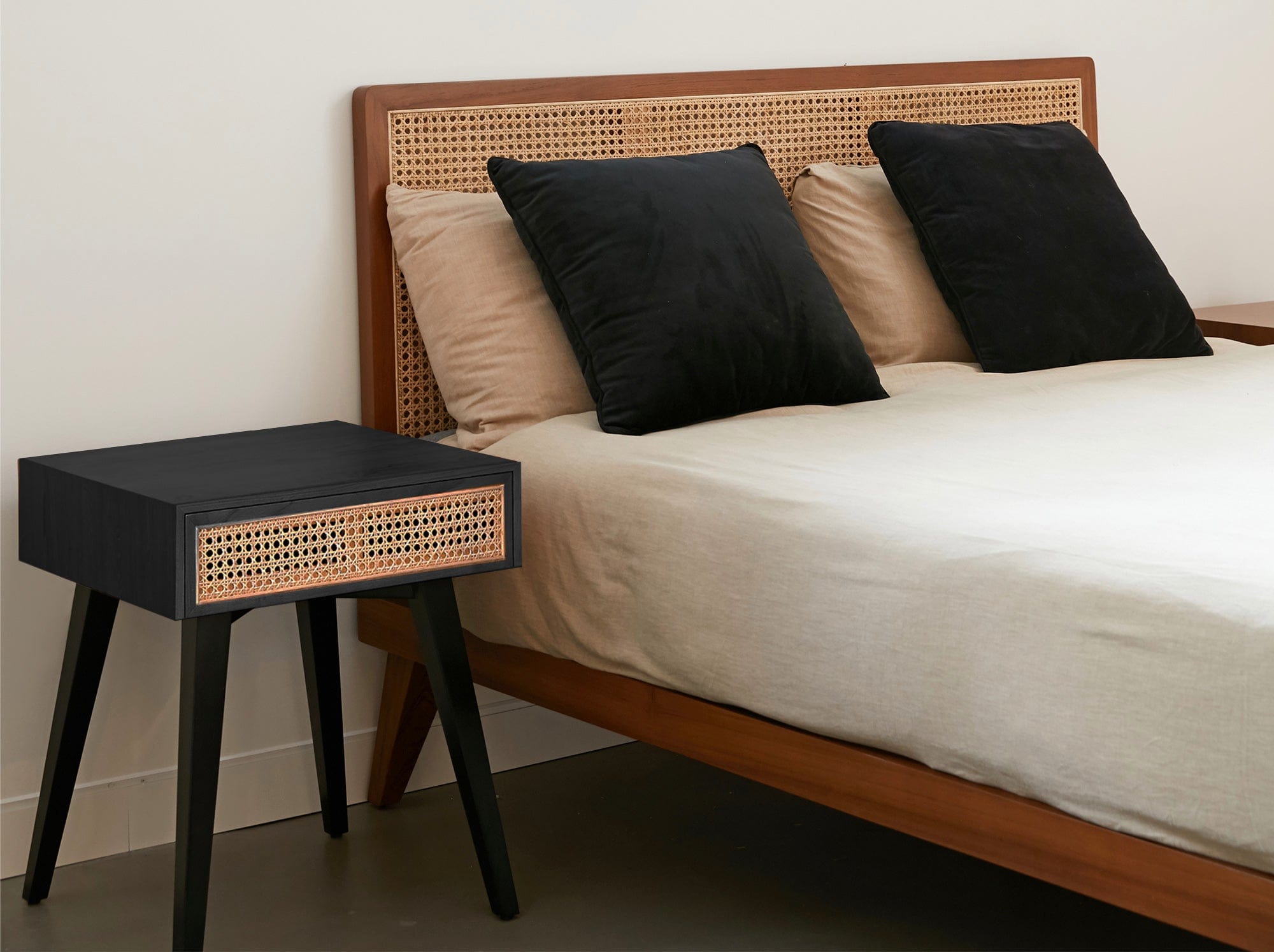 reddie-raw bedside table Vinny Rattan Bedside Table High Square