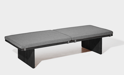 reddie-raw daybed 180W x 70D x 40H (cm) / Fabric~Vienna Midgrey / Wood Teak~Black Bob Day Bed