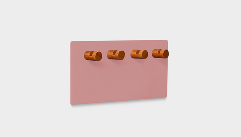 reddie-raw key holder 18W x 1D x 8H *cm / Wood Teak~Natural / Metal~Pink Andi Wall Key Holder
