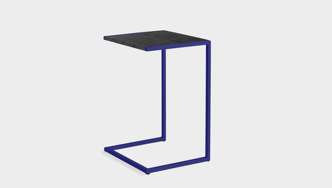 reddie-raw laptop table 45W x 40D x 65H *cm / Wood-Veneer~Black / Metal~Navy Suzy Laptop Table