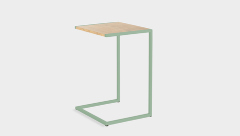 reddie-raw laptop table 45W x 40D x 65H *cm / Wood-Veneer~Oak / Metal~Mint Suzy Laptop Table