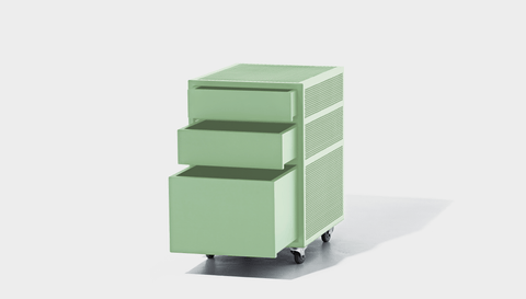 reddie-raw mobile storage 40W x 50D x 60H *cm / Metal~Mint NCW Desk Drawer Pedestal