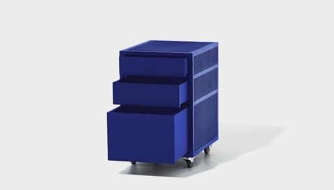 reddie-raw mobile storage 40W x 50D x 60H *cm / Metal~Navy NCW Desk Drawer Pedestal