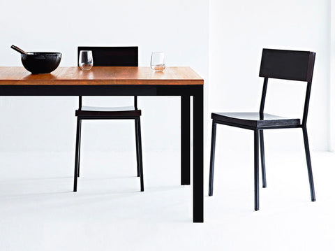 reddie-raw rectangular Bob Table Table - Wood