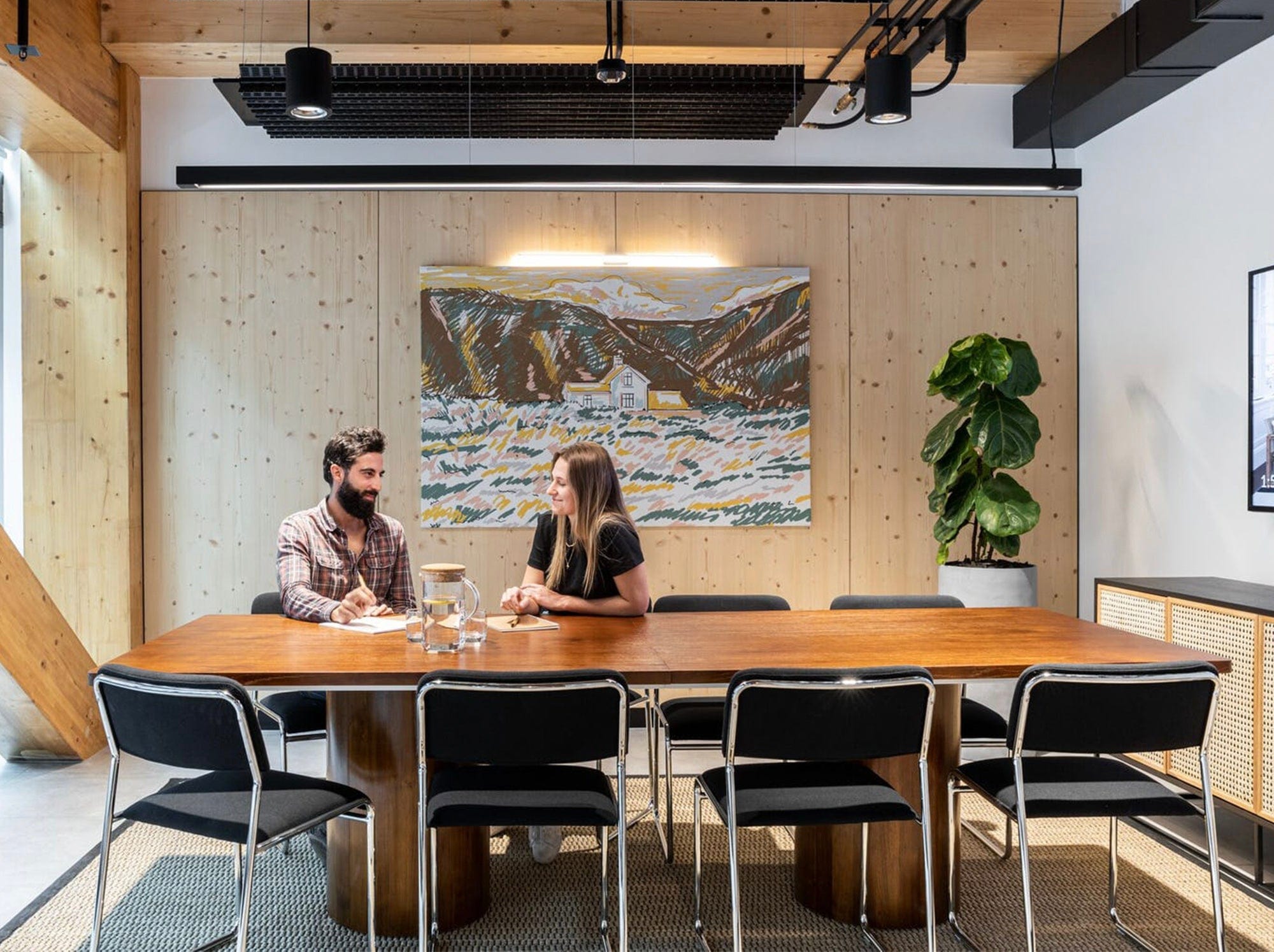 reddie-raw rectangular Dora Drum Table - Wood