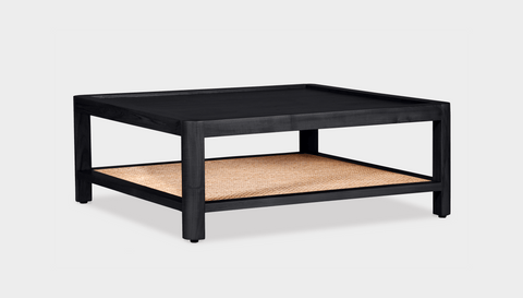 reddie-raw square coffee table 90W x 90D x 35H *cm / Wood Teak~Black Rita Coffee Table