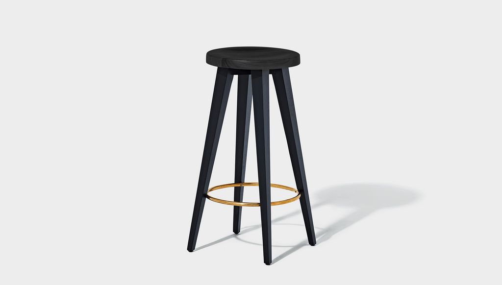 reddie-raw stool Wood Teak~Black / Wood Teak~Black Vinny Counter Stool