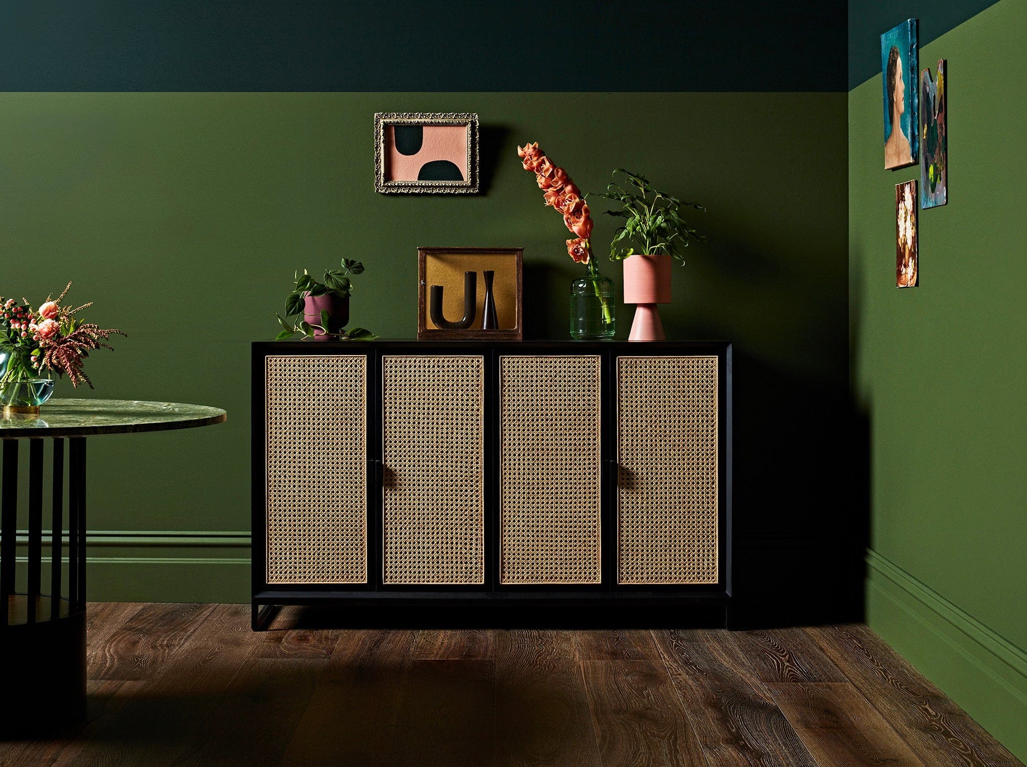 reddie-raw storage cupboard NCW Rattan Buffet Storage Unit