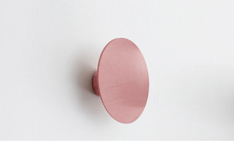 reddie-raw wall hooks 10dia x 4H *cm / Lacquer~Pink Coin Wall Hook